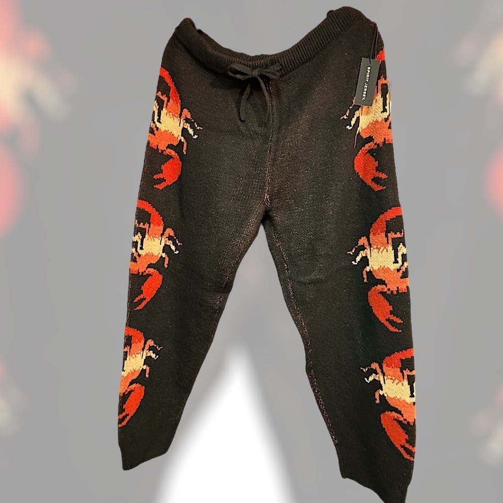 Spirit Jersey heavyweight sweater / knit joggers / pants Scorpions on side XL